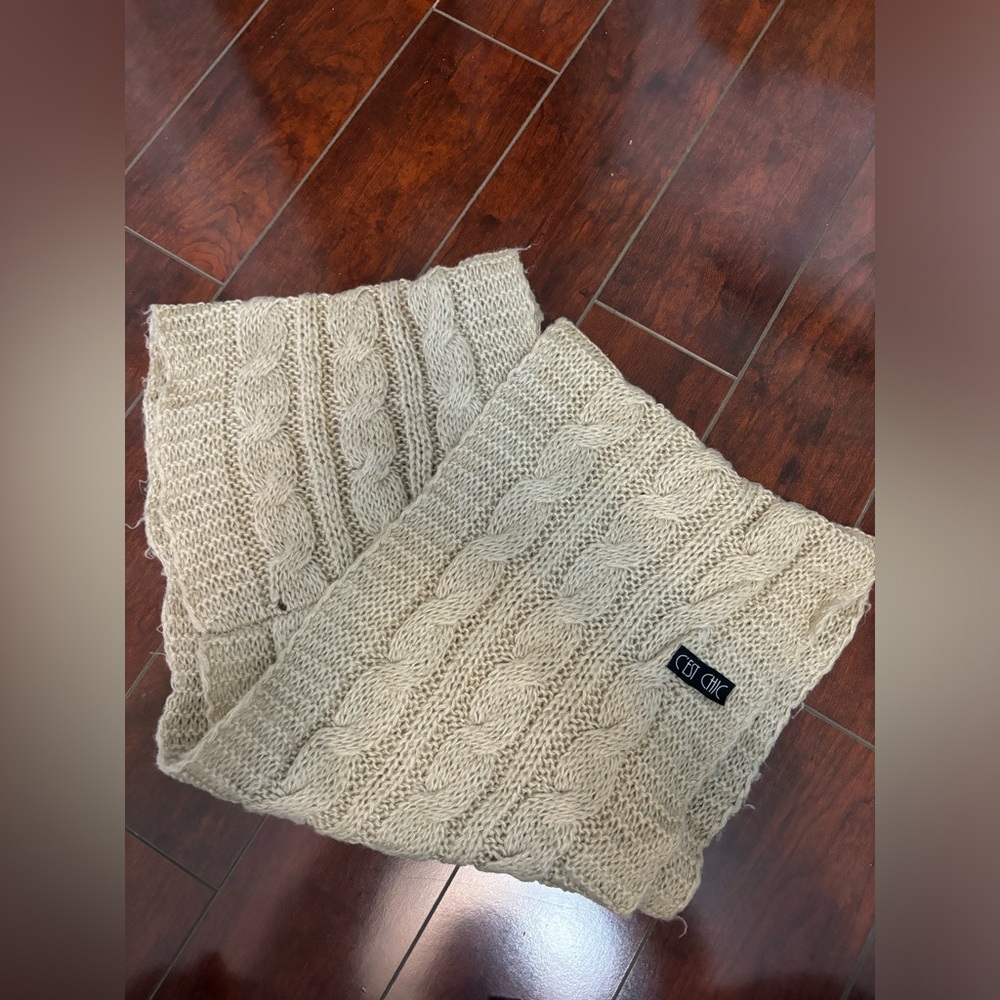 Cozy Cable Knit infinity Scarf